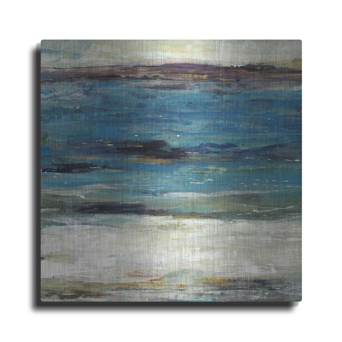 Luxe Metal Art 'Sea Breeze Abstract II' by Tim O'Toole, Metal Wall Art