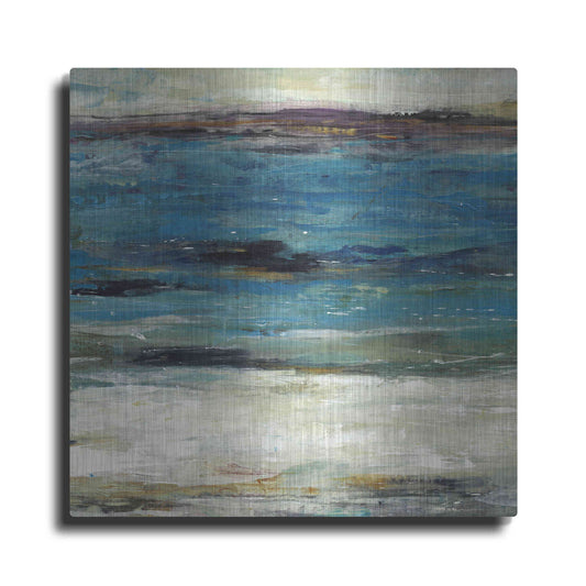Luxe Metal Art 'Sea Breeze Abstract II' by Tim O'Toole, Metal Wall Art