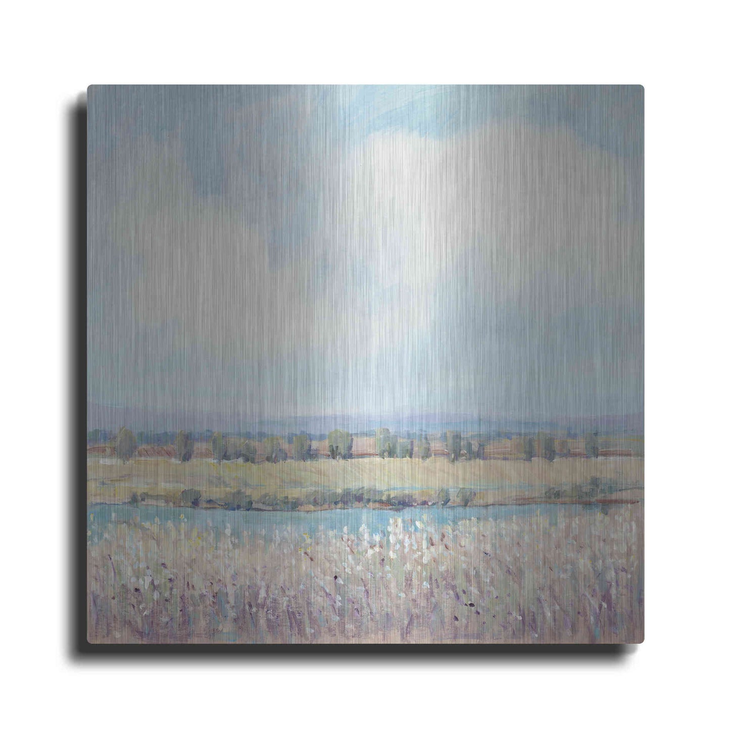 Luxe Metal Art 'Flowing Creek II' by Tim O'Toole, Metal Wall Art