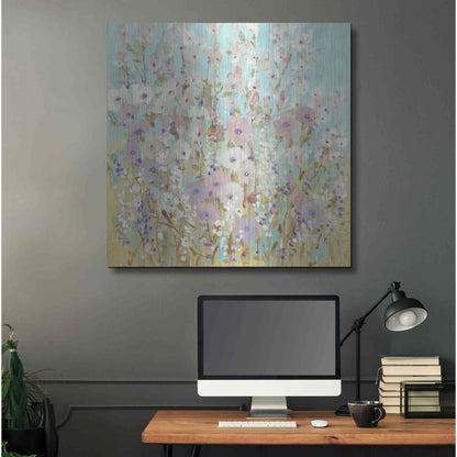 Luxe Metal Art 'Mixed Flowers I' by Tim O'Toole, Metal Wall Art,36x36