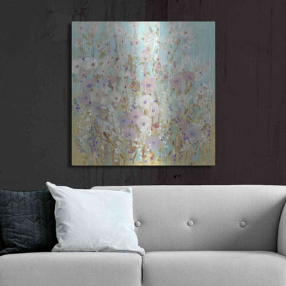 Luxe Metal Art 'Mixed Flowers I' by Tim O'Toole, Metal Wall Art,36x36