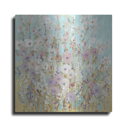 Luxe Metal Art 'Mixed Flowers I' by Tim O'Toole, Metal Wall Art