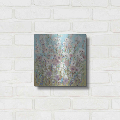 Luxe Metal Art 'Mixed Flowers II' by Tim O'Toole, Metal Wall Art,12x12