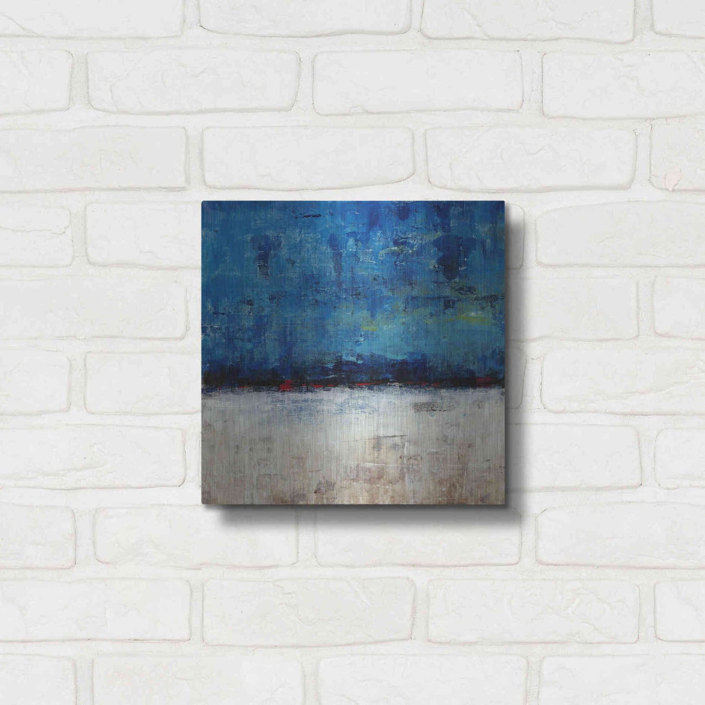 Luxe Metal Art 'A Touch of Red II' by Tim O'Toole, Metal Wall Art,12x12