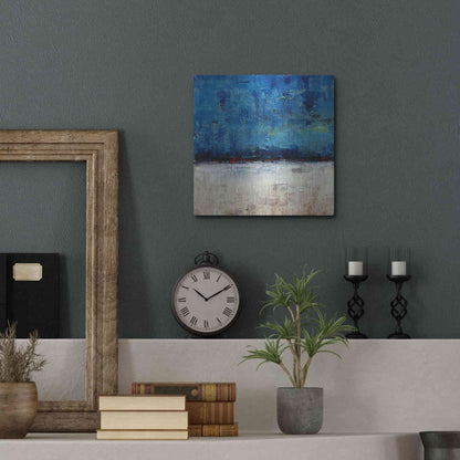 Luxe Metal Art 'A Touch of Red II' by Tim O'Toole, Metal Wall Art,12x12