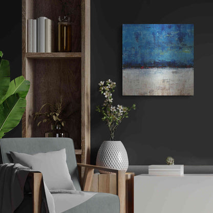 Luxe Metal Art 'A Touch of Red II' by Tim O'Toole, Metal Wall Art,24x24