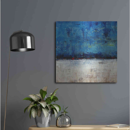 Luxe Metal Art 'A Touch of Red II' by Tim O'Toole, Metal Wall Art,24x24