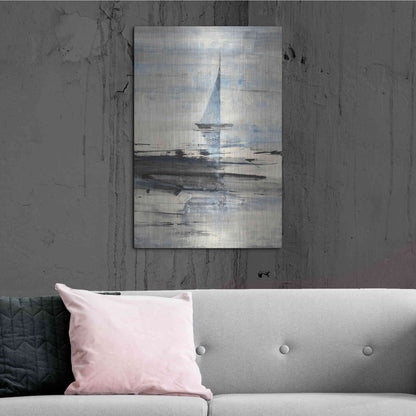 Luxe Metal Art 'Sailing' by Albena Hristova, Metal Wall Art,24x36