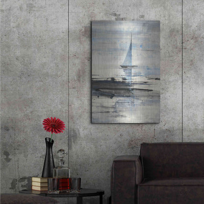 Luxe Metal Art 'Sailing' by Albena Hristova, Metal Wall Art,24x36