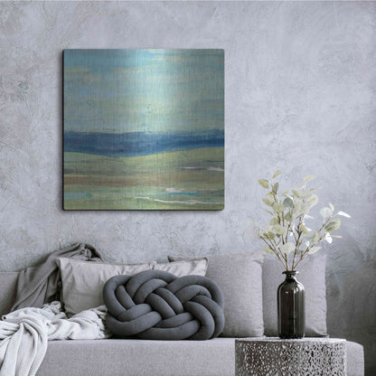 Luxe Metal Art 'Azure Wave' by Albena Hristova, Metal Wall Art,36x36