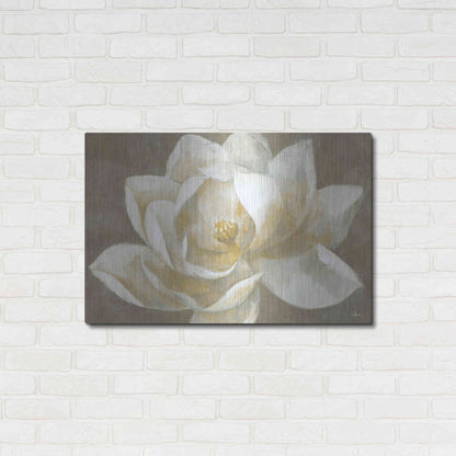 Luxe Metal Art 'Majestic Beige' by Albena Hristova, Metal Wall Art,36x24