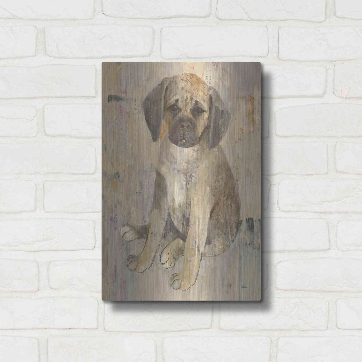 Luxe Metal Art 'Paco v2' by Albena Hristova, Metal Wall Art,12x16