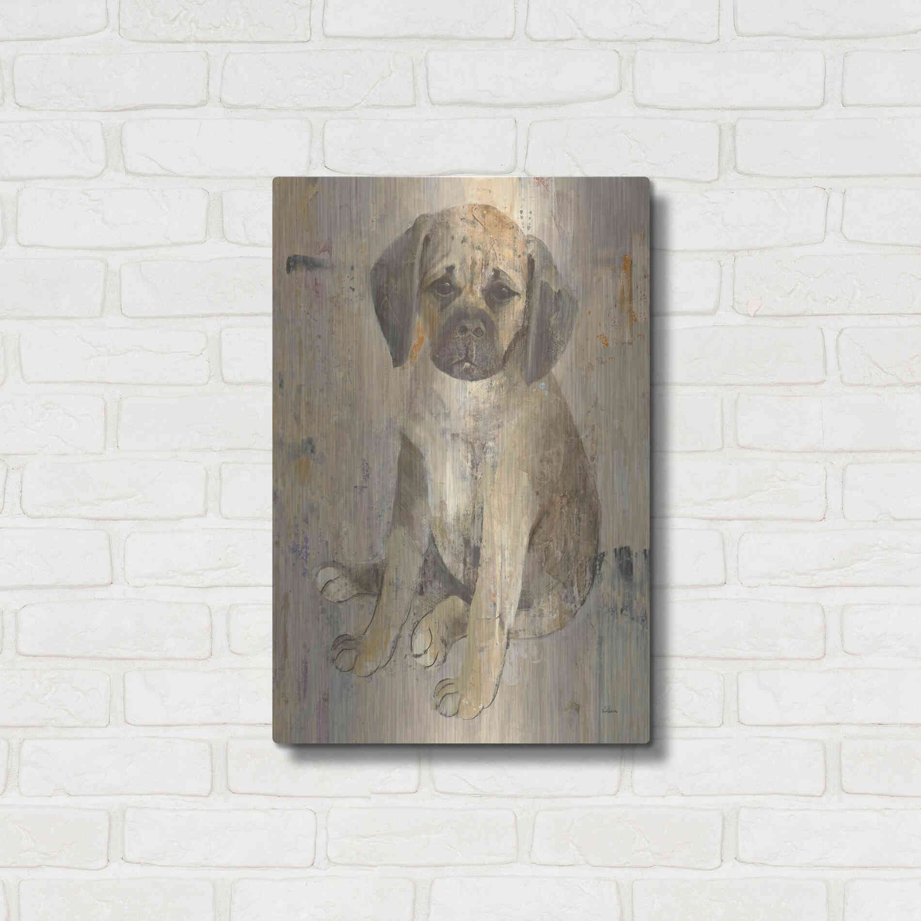 Luxe Metal Art 'Paco v2' by Albena Hristova, Metal Wall Art,16x24