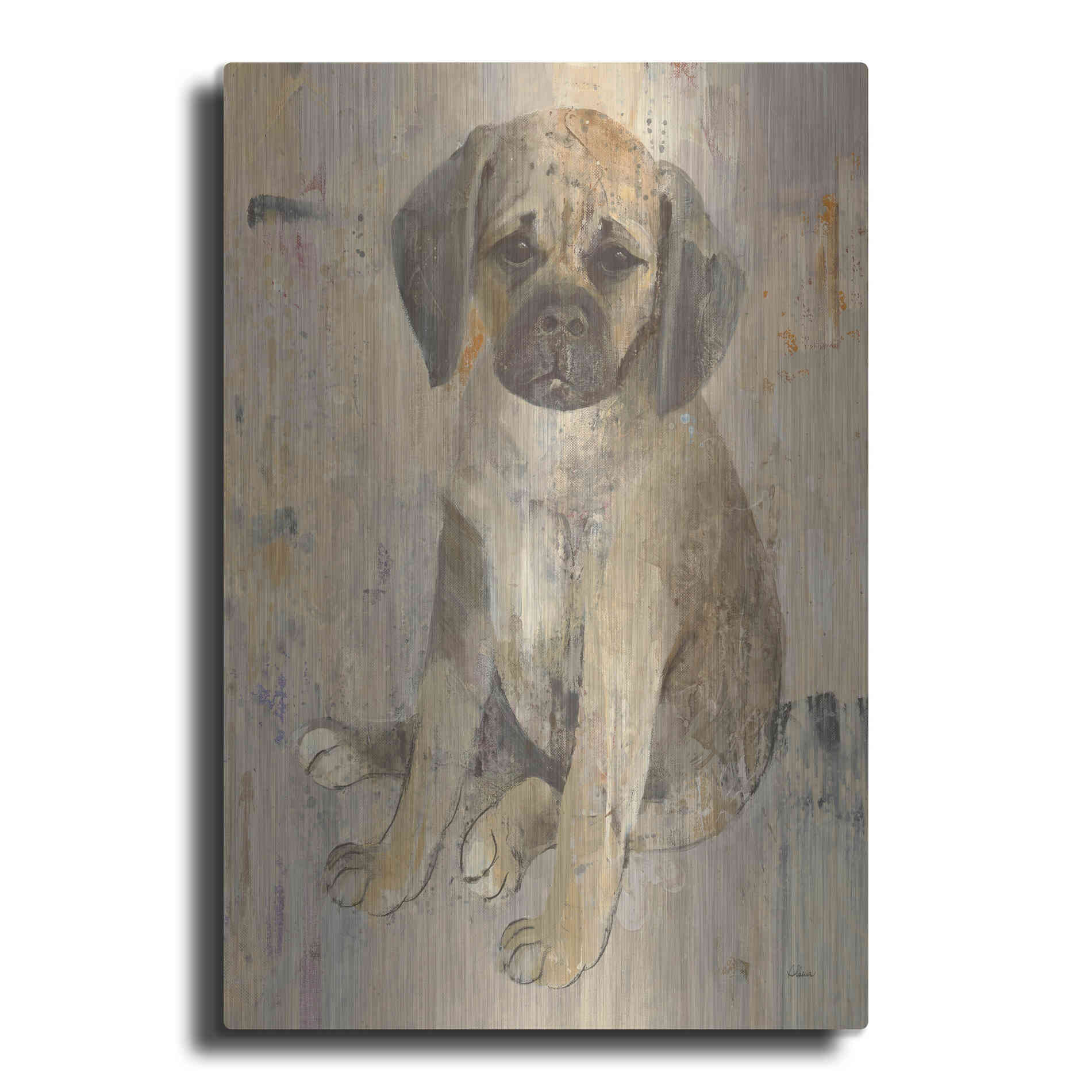 Luxe Metal Art 'Paco v2' by Albena Hristova, Metal Wall Art