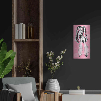 Luxe Metal Art 'Pippa Rose 'by Avery Multer, Metal Wall Art,12x24