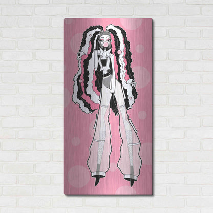 Luxe Metal Art 'Pippa Rose 'by Avery Multer, Metal Wall Art,24x48