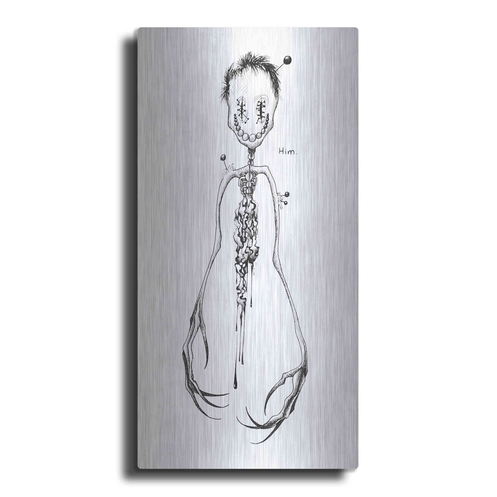 Luxe Metal Art 'Him 'by Avery Multer, Metal Wall Art