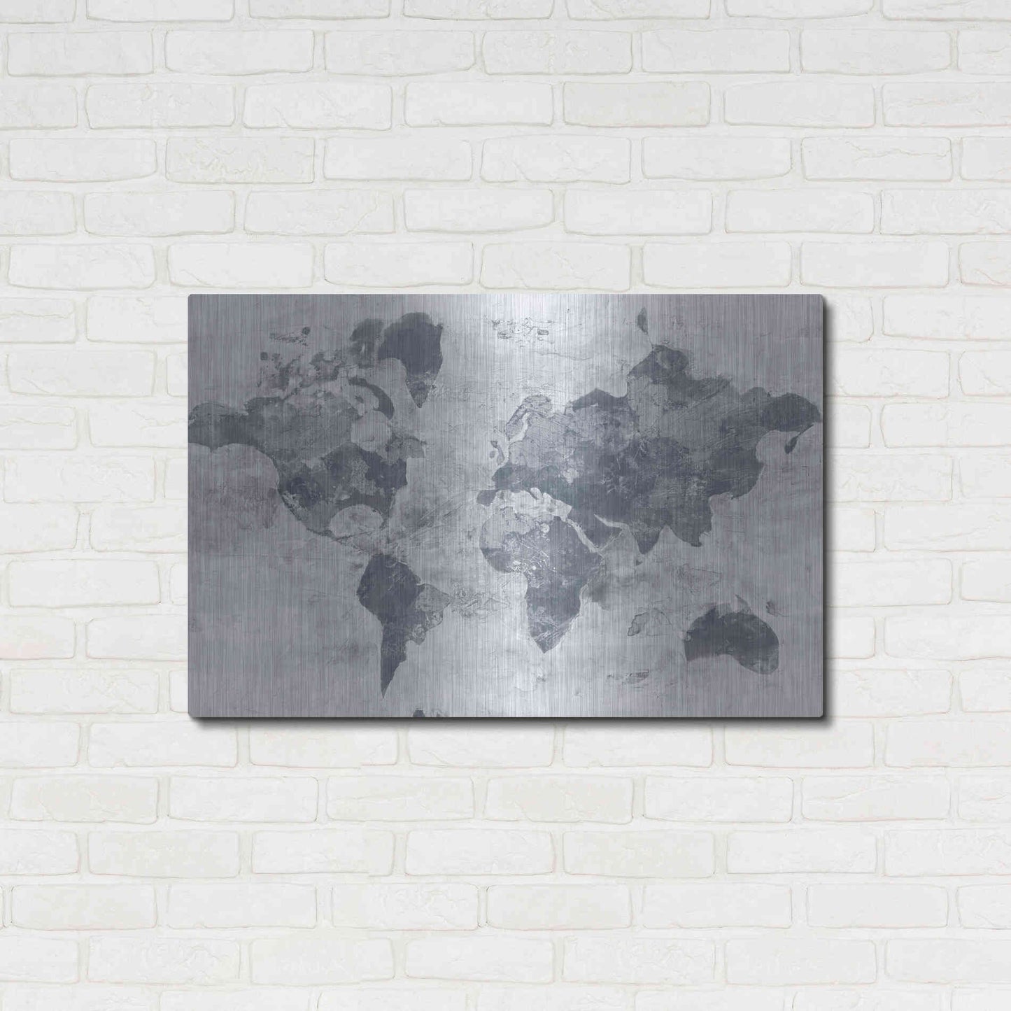 Luxe Metal Art 'Golden World Neutral' by Albena Hristova, Metal Wall Art,36x24