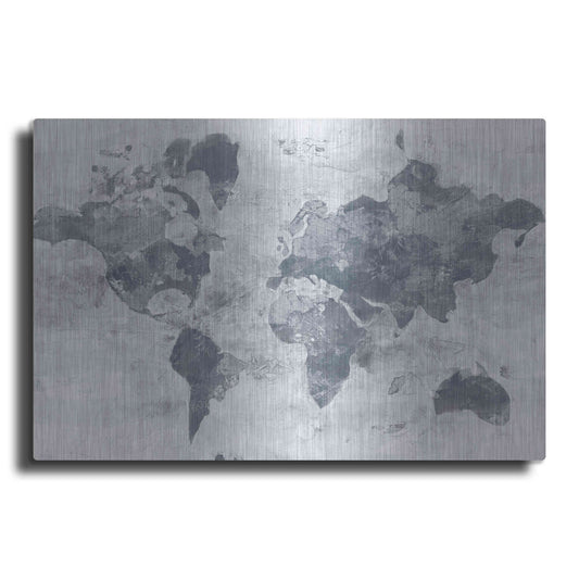 Luxe Metal Art 'Golden World Neutral' by Albena Hristova, Metal Wall Art