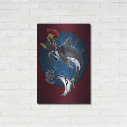 Luxe Metal Art 'Warrior Mermaid' by Avery Multer, Metal Wall Art,24x36