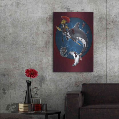 Luxe Metal Art 'Warrior Mermaid' by Avery Multer, Metal Wall Art,24x36