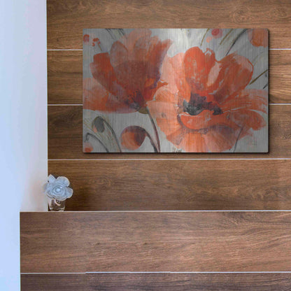 Luxe Metal Art 'Popping' by Albena Hristova, Metal Wall Art,16x12