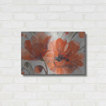 Luxe Metal Art 'Popping' by Albena Hristova, Metal Wall Art,24x16