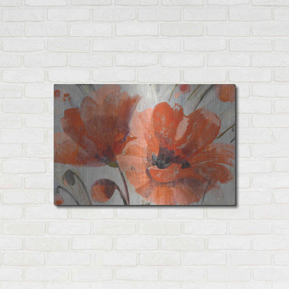 Luxe Metal Art 'Popping' by Albena Hristova, Metal Wall Art,36x24