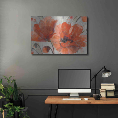 Luxe Metal Art 'Popping' by Albena Hristova, Metal Wall Art,36x24