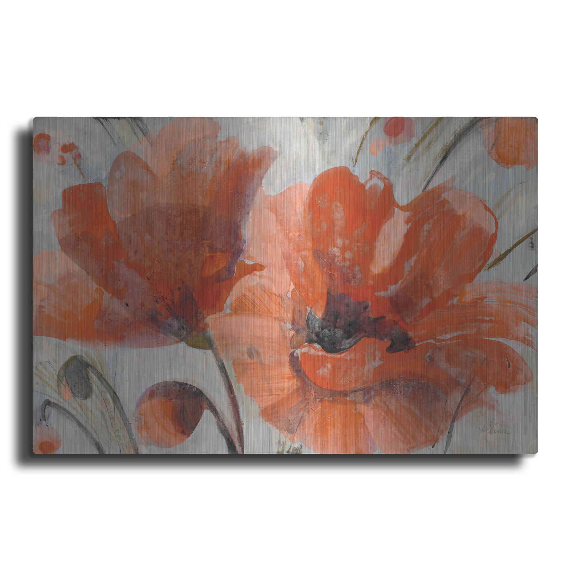 Luxe Metal Art 'Popping' by Albena Hristova, Metal Wall Art