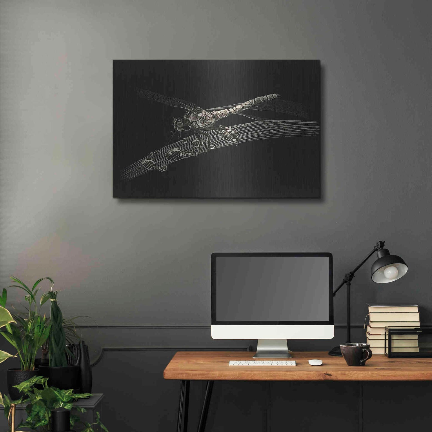 Luxe Metal Art 'Dragonfly' by Avery Multer, Metal Wall Art,36x24