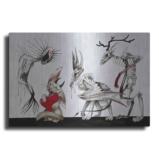 Luxe Metal Art 'L'il Monster' by Avery Multer, Metal Wall Art