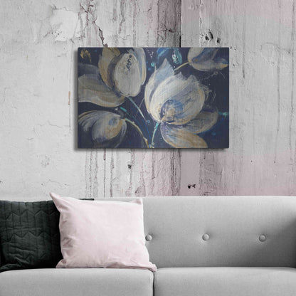 Luxe Metal Art 'Midnight Garden' by Albena Hristova, Metal Wall Art,36x24