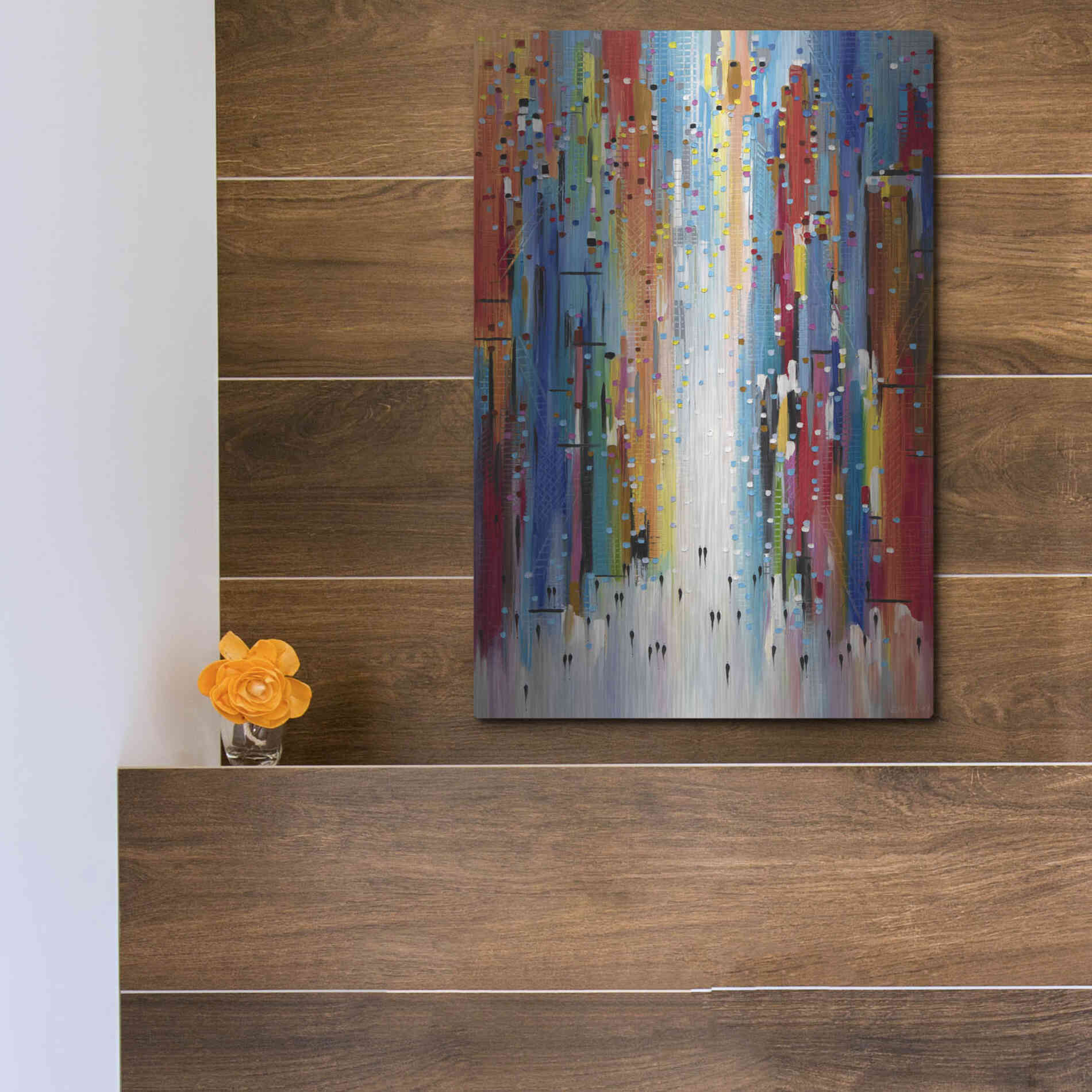 Luxe Metal Art 'Sunny Afternoon' by Ekaterina Ermilkina, Metal Wall Art,12x16