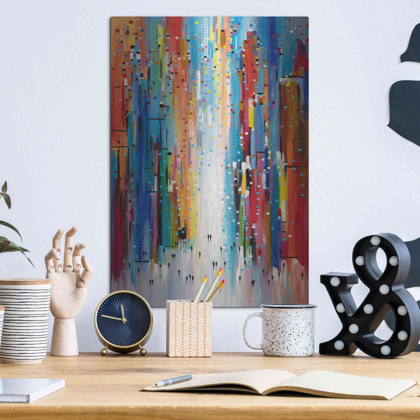 Luxe Metal Art 'Sunny Afternoon' by Ekaterina Ermilkina, Metal Wall Art,12x16