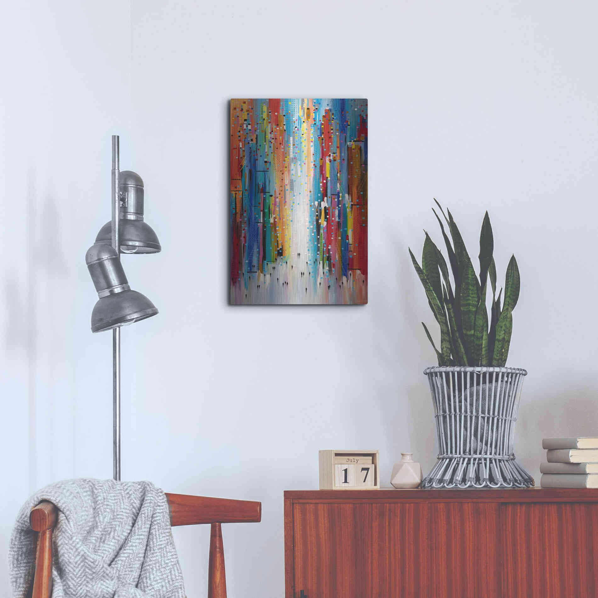 Luxe Metal Art 'Sunny Afternoon' by Ekaterina Ermilkina, Metal Wall Art,16x24