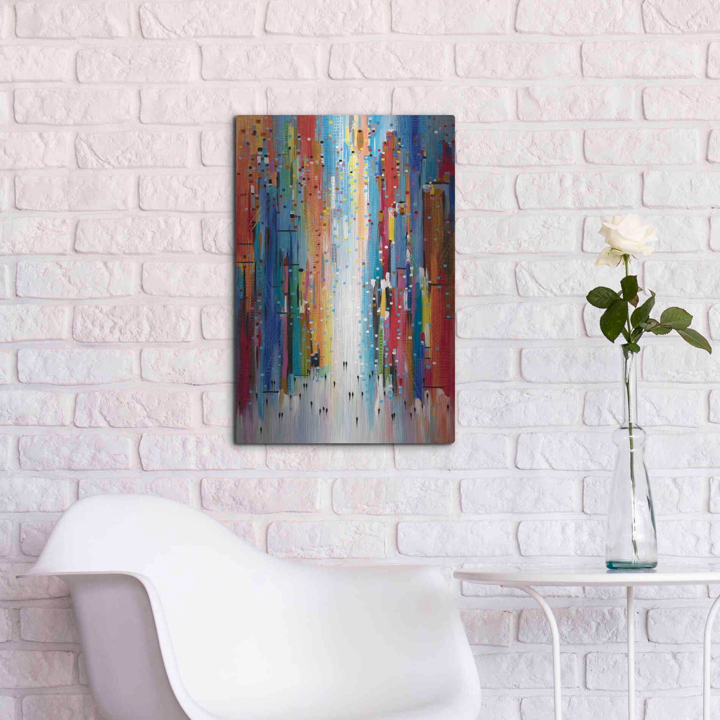 Luxe Metal Art 'Sunny Afternoon' by Ekaterina Ermilkina, Metal Wall Art,16x24