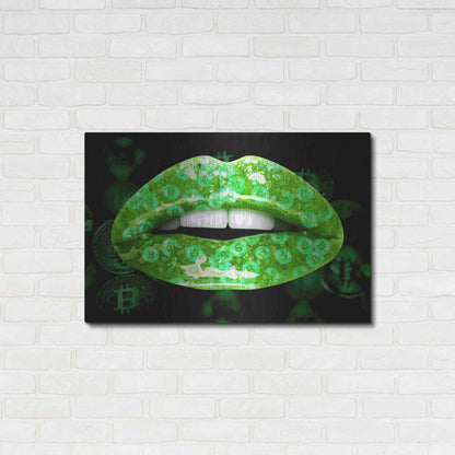 Luxe Metal Art 'Bitcoin Milkshake Shamrock' by Metal Wall Art,36x24