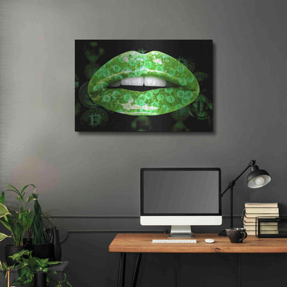 Luxe Metal Art 'Bitcoin Milkshake Shamrock' by Metal Wall Art,36x24