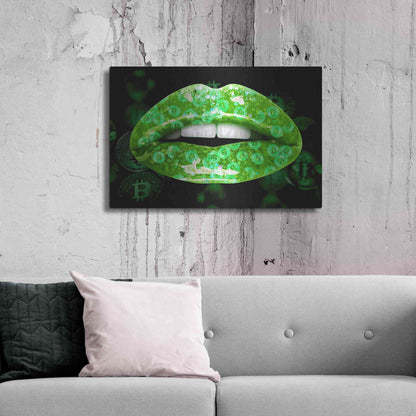 Luxe Metal Art 'Bitcoin Milkshake Shamrock' by Metal Wall Art,36x24
