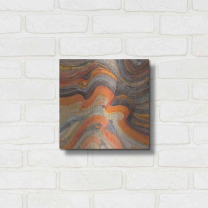 Luxe Metal Art 'Floating Lava' by Albena Hristova, Metal Wall Art,12x12