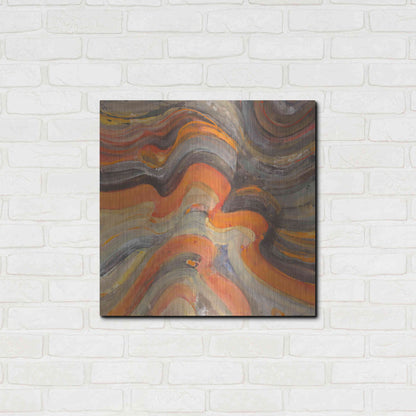 Luxe Metal Art 'Floating Lava' by Albena Hristova, Metal Wall Art,24x24