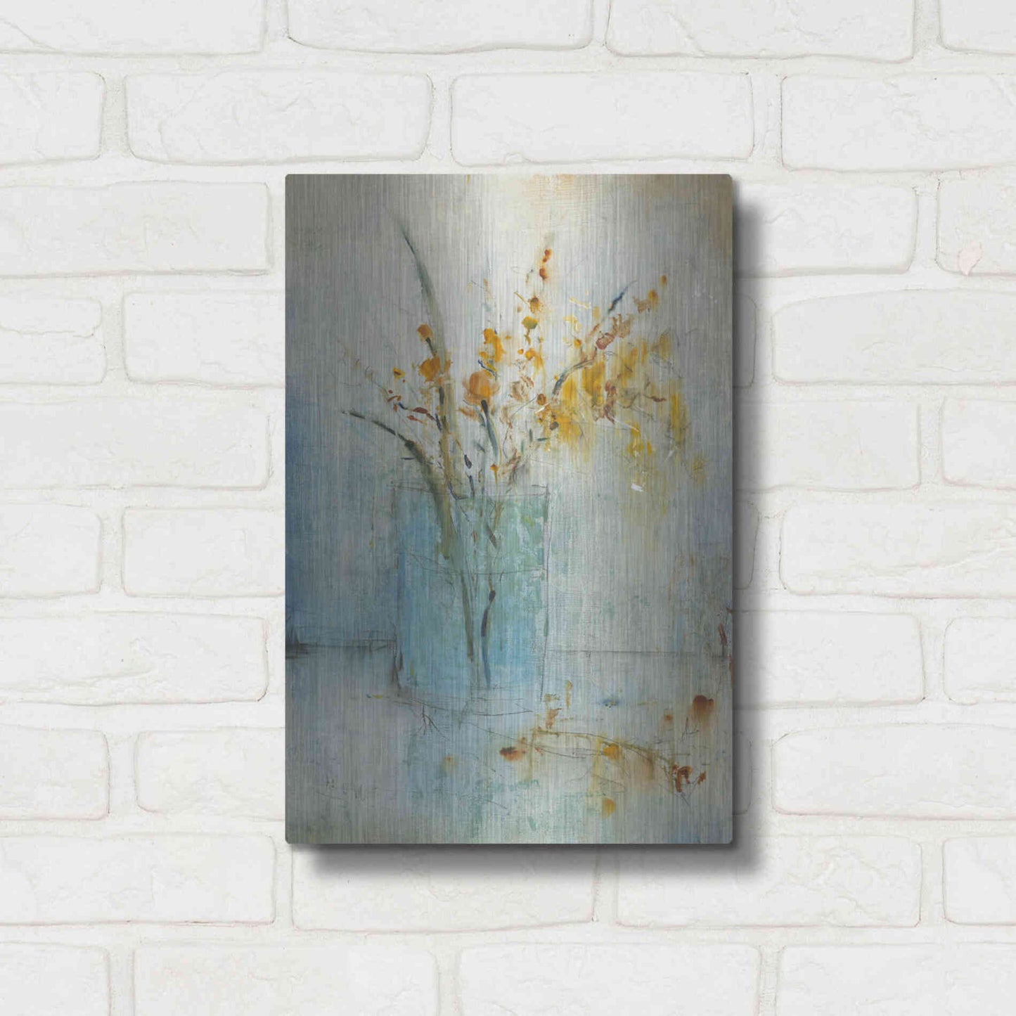 Luxe Metal Art 'Blue Container II' by Tim O'Toole, Metal Wall Art,12x16