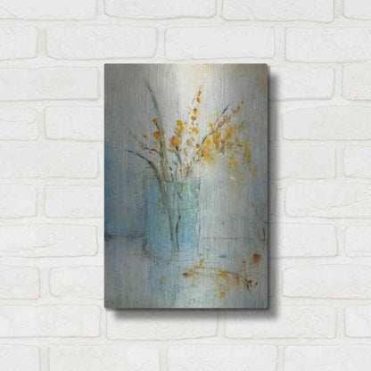 Luxe Metal Art 'Blue Container II' by Tim O'Toole, Metal Wall Art,12x16