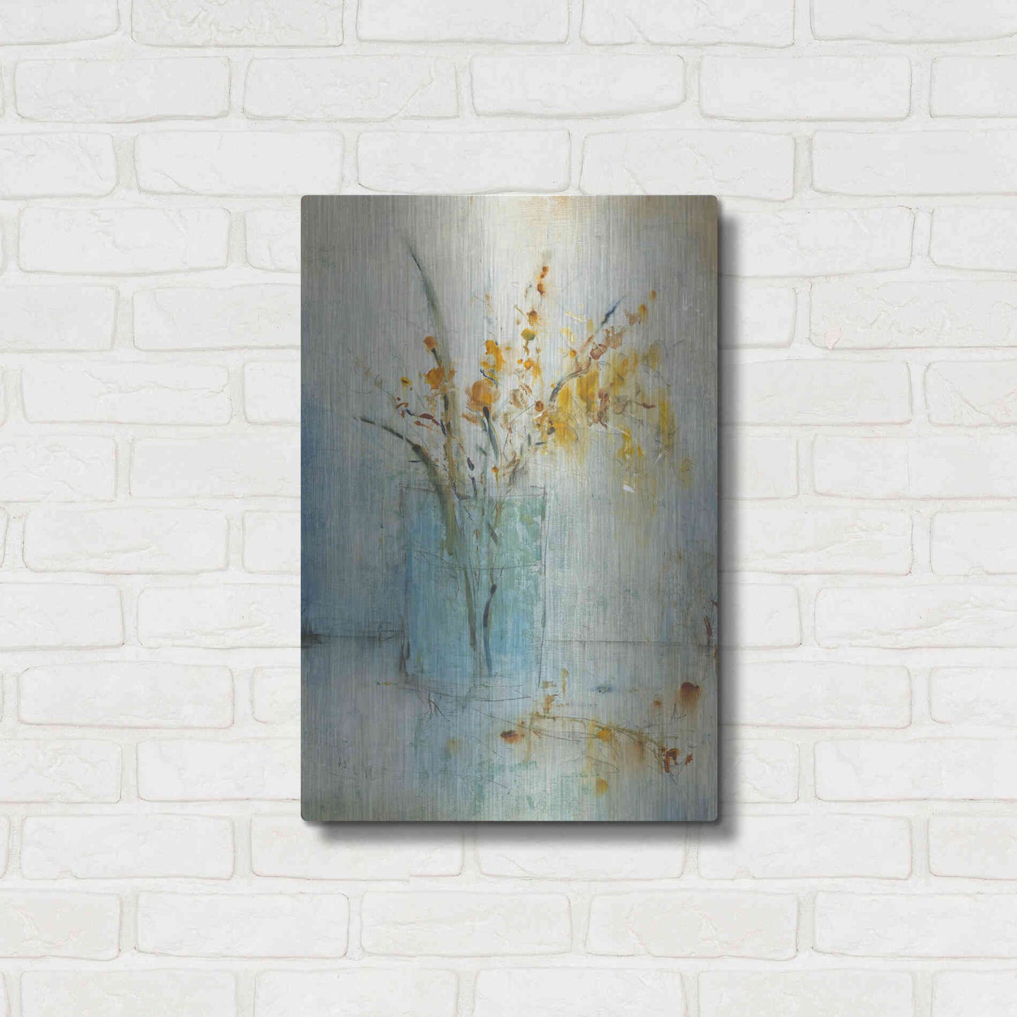 Luxe Metal Art 'Blue Container II' by Tim O'Toole, Metal Wall Art,16x24