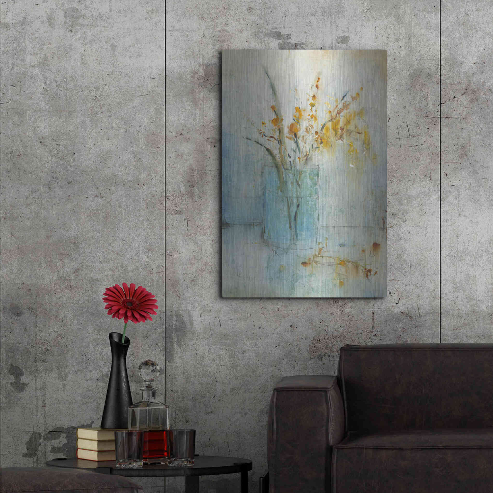 Luxe Metal Art 'Blue Container II' by Tim O'Toole, Metal Wall Art,24x36