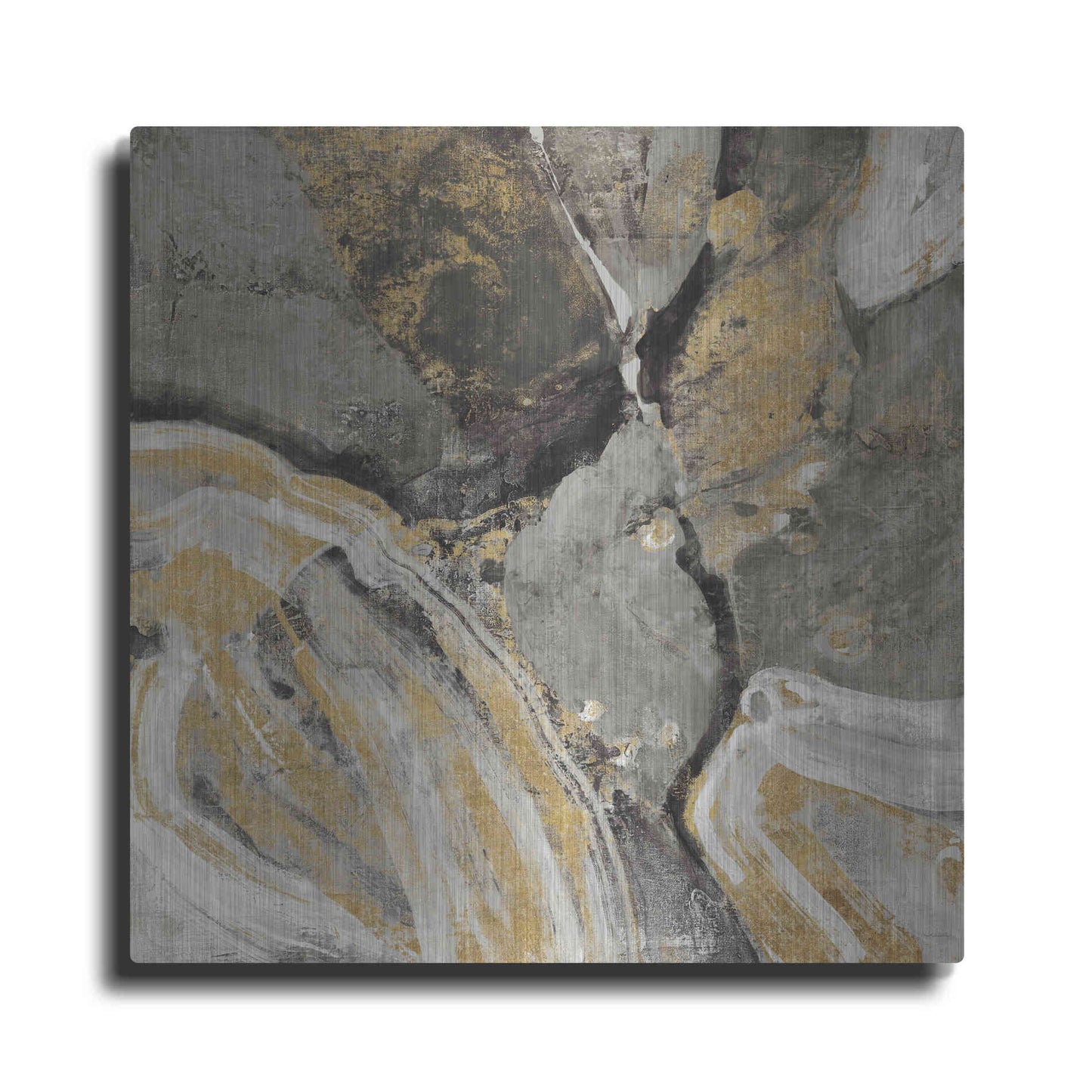 Luxe Metal Art 'Phoenix Neutral' by Albena Hristova, Metal Wall Art