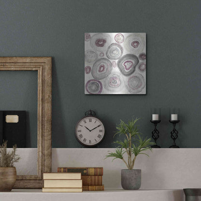 Luxe Metal Art 'Rings of Power v2' by Albena Hristova, Metal Wall Art,12x12