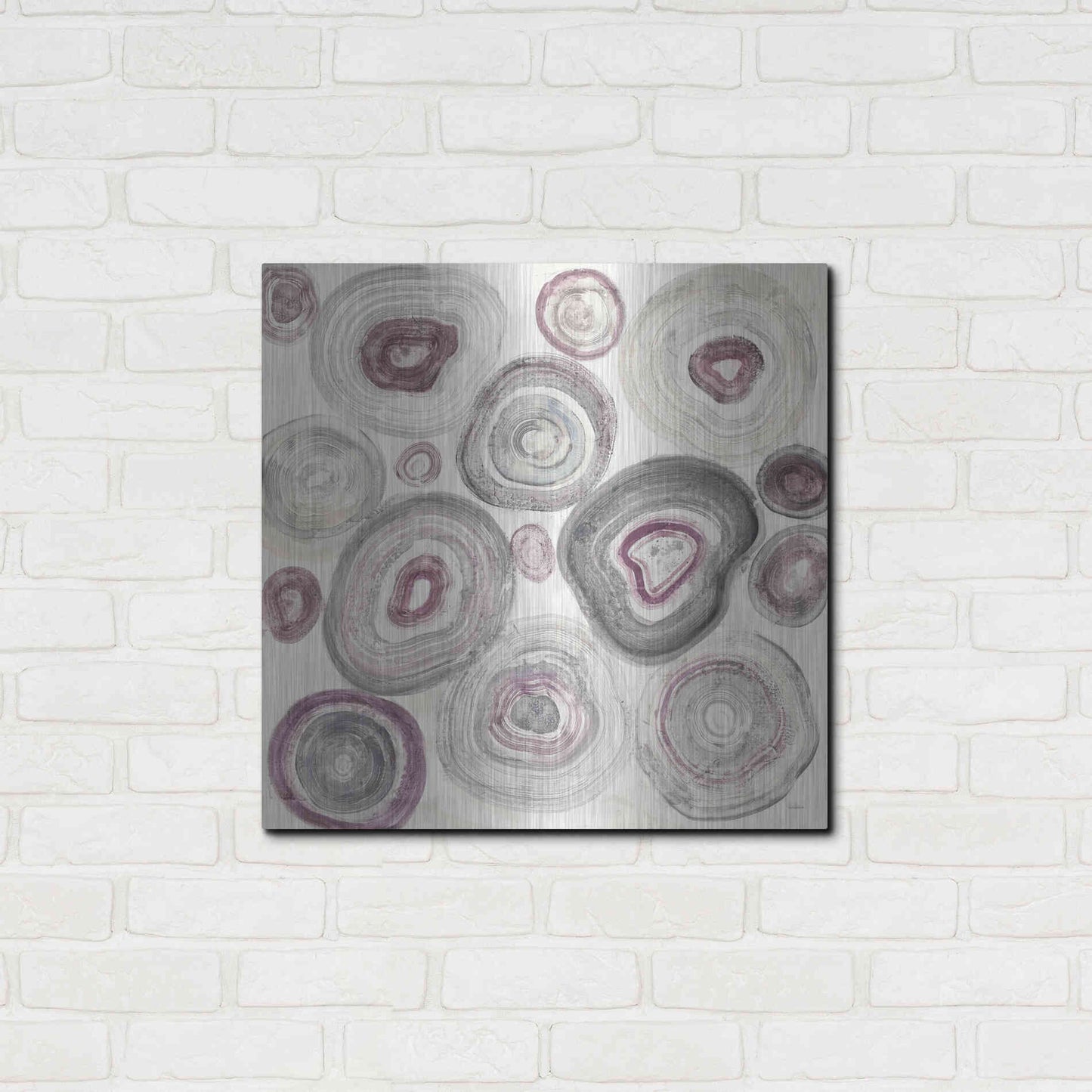 Luxe Metal Art 'Rings of Power v2' by Albena Hristova, Metal Wall Art,24x24