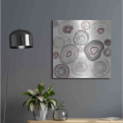 Luxe Metal Art 'Rings of Power v2' by Albena Hristova, Metal Wall Art,24x24